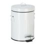 5 liter trash can, white/black