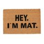 Doormat "Hey I'm Mat" 60x40 cm.