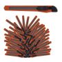 Set of 100 construction knives 1x1.8x13cm., orange/black/silver