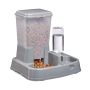 Dry food and water dispenser 34x34.5x27.5cm., gray