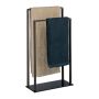 Towel rack 80x45x20cm., dark brown