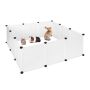 Playpen for rodents 47x110x110cm., white/black