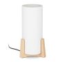 Table lamp 32.5x15cm., white/light brown