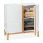 Bathroom cabinet 60.5x60x30.5cm., white/light brown