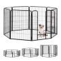 Dog enclosure 100x76.5x235cm., black