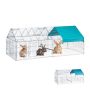 Pet enclosure 85x100x220cm., dark green/silver color