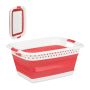Laundry basket 27x61x45.5cm, 37L., red/white