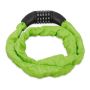 Bicycle lock with code 120cm, green/black