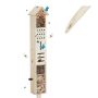 Insect hotel 148x16x11cm., light brown