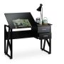 Drawing table with 2 drawers 75x110x55cm., black