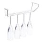 Wine glass holder 7x33.5x11.5cm., silver color