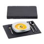Set of 6 trays 0.9x40x30cm., dark gray