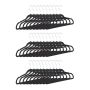 Clothes hangers 30pcs, black/silver color