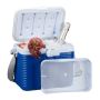 Thermal bag 23.5x32x21cm., white/blue