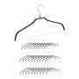 Clothes hangers 30pcs, black/silver color