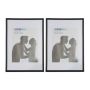 Set of 2 photo frames 30.5x22x2cm., black/white