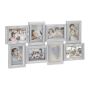 Collage of 8 photos 36x69x2.5cm., silver color