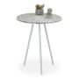 Side table 50x41cm., white/silver color