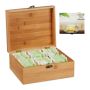 Tea bag organizer 9.5x22x18.5cm., light brown