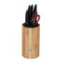 Knife stand 23x12.5cm., light brown/black