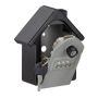 Wall safe "House" with mechanical lock, black/gray