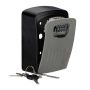 Wall safe with mechanical lock, black/gray