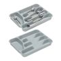Cutlery tray 4x25x33cm., gray