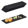 Set of 6 trays 0.8x30x10cm., dark gray