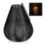 Metal candle holder 27x31cm., black color