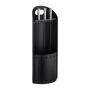 Set of 3 fireplace tools and stand 59x23.5x16cm., black/silver