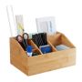 Writing instrument organizer 14x28x19.5 cm., light brown