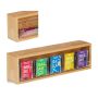 Tea bag organizer 11.5x39x8cm., light brown