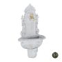 Wall garden fountain 75x44x22cm., white/gold color