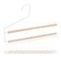 Clothes hangers 12pcs, light brown/white