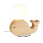Table lamp 20x20x10cm., white/light brown