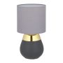 Table lamp 32.5x18cm., dark gray/gold/gray color