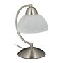 Table lamp 25x15x19cm., silver/white color