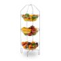 Fruit basket 80x33x32cm., silver color