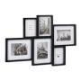 Collage of 6 photos 51x75.5x2.5cm., black color