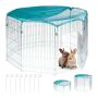 Foldable outdoor fence with mesh 92x160cm., silver/green color