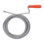Sewer pipe cleaning spiral 10m, red/silver