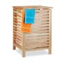 Laundry basket 65.5x45x45cm, 52L., light brown