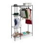 Open wardrobe 180x120x45cm., black