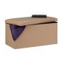 Folding bench 37.5x76.5x38.5cm., beige