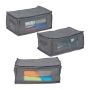 Bag with compartments 10x32x27cm., gray