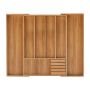 Cutlery tray 5x32.5x44.5cm., light brown