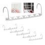 Clothes hangers 6 pcs., silver color