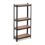 Storage shelf 150x70x30cm., light brown/black
