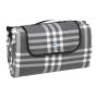 Picnic blanket 200x200cm., gray/white/black