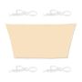 Trapezoidal sun awning 400x200x300, beige